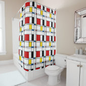 De Stijl Pattern シャワーカーテン (インサイチュ)