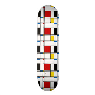 De Stijl Pattern スケートボード