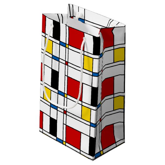 De Stijl Pattern スモールペーパーバッグ (裏面アングル)