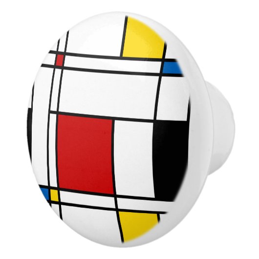 De Stijl Pattern セラミックノブ (右)