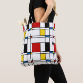 De Stijl Pattern トートバッグ (クローズアップ)