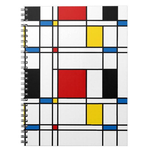 De Stijl Pattern ノートブック (正面)