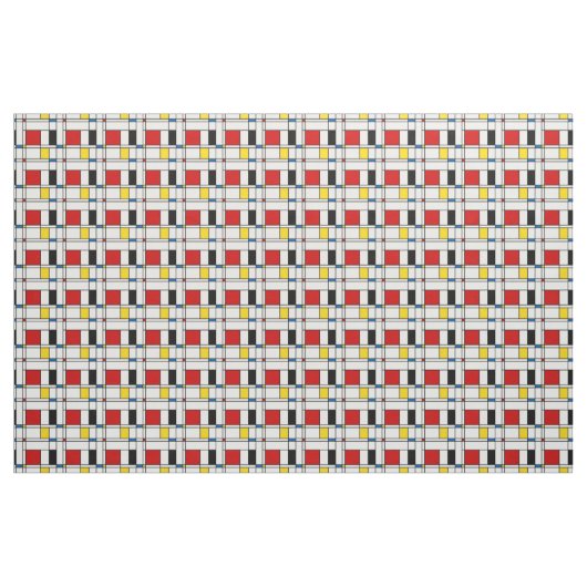 De Stijl Pattern ファブリック (ヤード)