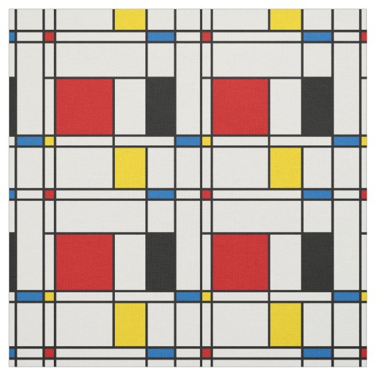 De Stijl Pattern ファブリック (見本)
