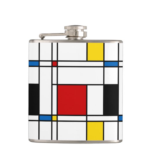 De Stijl Pattern フラスク (正面)