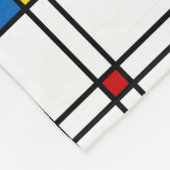 De Stijl Pattern フリースブランケット (角)