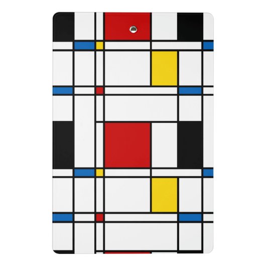 De Stijl Pattern ミニクリップボード (裏面)