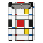 De Stijl Pattern ミニクリップボード (正面)