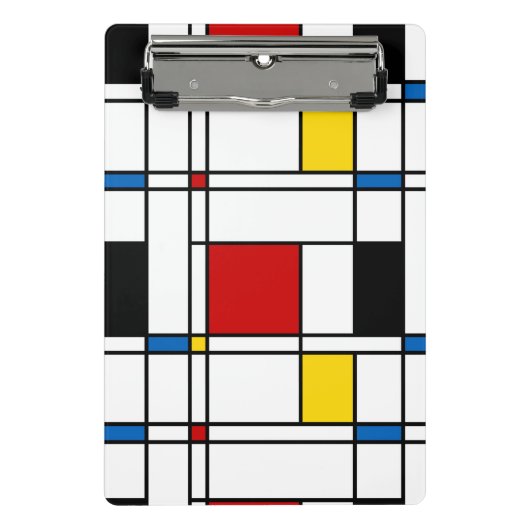 De Stijl Pattern ミニクリップボード (正面)