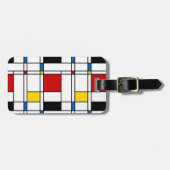 De Stijl Pattern ラゲッジタグ (正面横)