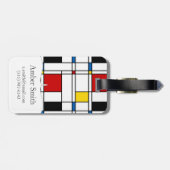 De Stijl Pattern ラゲッジタグ (裏面横)