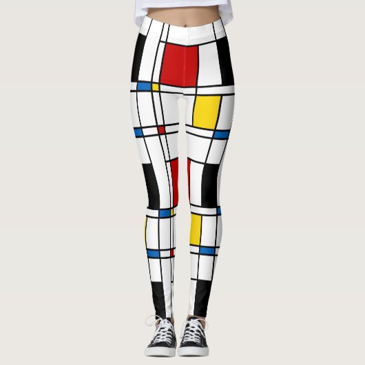 De Stijl Pattern レギンス (正面)