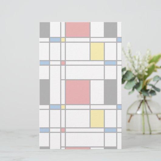 De Stijl Pattern 便箋 (スタンド正面)