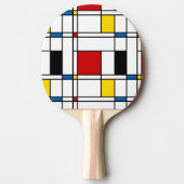 De Stijl Pattern 卓球ラケット (正面)