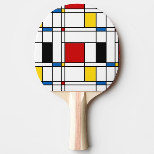 De Stijl Pattern 卓球ラケット (正面)