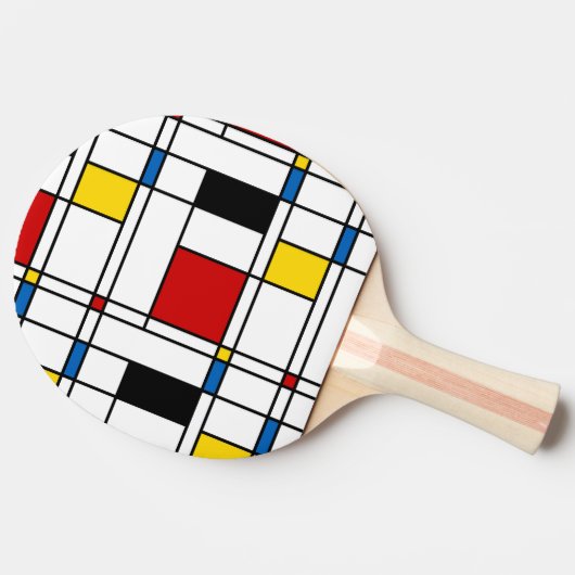 De Stijl Pattern 卓球ラケット (横)