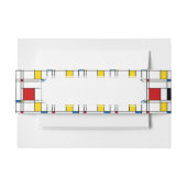 De Stijl Pattern 招待状ベリーバンド (正面例)