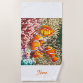 DE Strandtuch Clownfische ビーチタオル (正面)