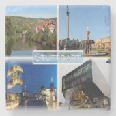 DE Stuttgart – リバーネッカー – シュロスプラッツ – ストーンコースター (正面)