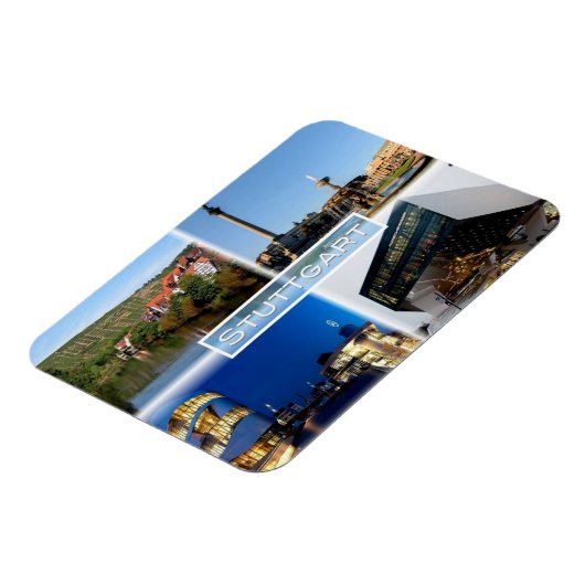 DE Stuttgart – リバーネッカー – シュロスプラッツ –  マグネット (左側)