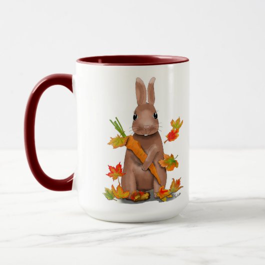 DE Tasse Hase im Herbst マグカップ (左)