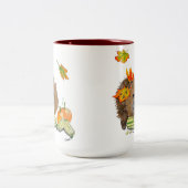 DE Tasse Herbst Igel ツートーンマグカップ (中央)