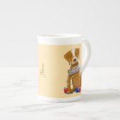 DE Tasse Hund ボーンチャイナマグカップ (正面右)