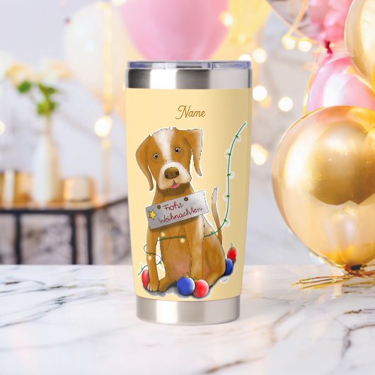 DE Tasse Hund 保温保冷タンブラー (バチェラーパーティー (回転後))