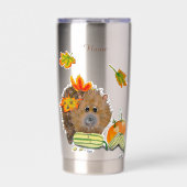 DE Thermobecher Herbst Igel 保温保冷タンブラー (正面)