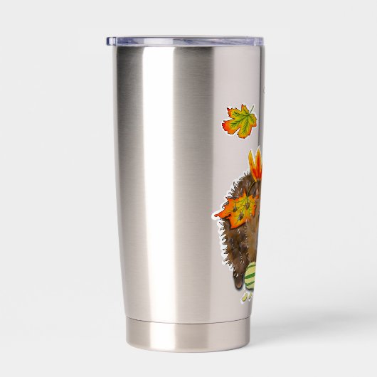 DE Thermobecher Herbst Igel 保温保冷タンブラー (右面)