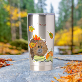 DE Thermobecher Herbst Igel 保温保冷タンブラー