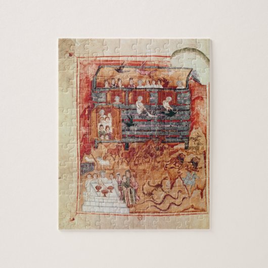 「De Tours PentからのN.A.L 2334 fol.10vのノアの箱舟、 ジグソーパズル (縦)