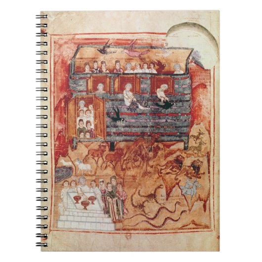 「De Tours PentからのN.A.L 2334 fol.10vのノアの箱舟、 ノートブック (正面)