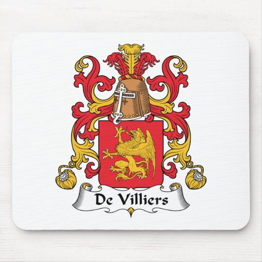 De Villiersの家紋 マウスパッド (正面)