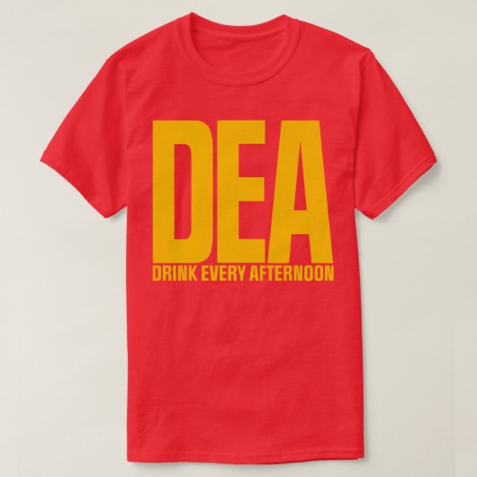deaは毎日午後に飲む tシャツ (デザイン正面)