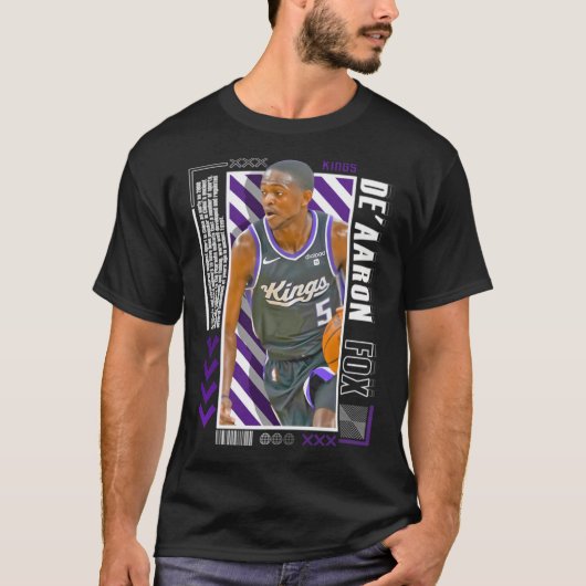 De'Aaron Fox ペーパーバージョン Tシャツ (正面)