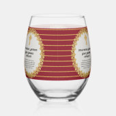 DEACON新出聖句ギフト記念 ステムなしワイングラス (右)