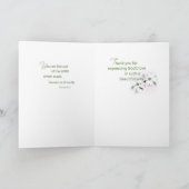 Deacon Thank You Dogwood Blossom サンキューカード (内部)