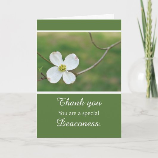 Deaconess Thank You Dogwood Blossom カード (正面)