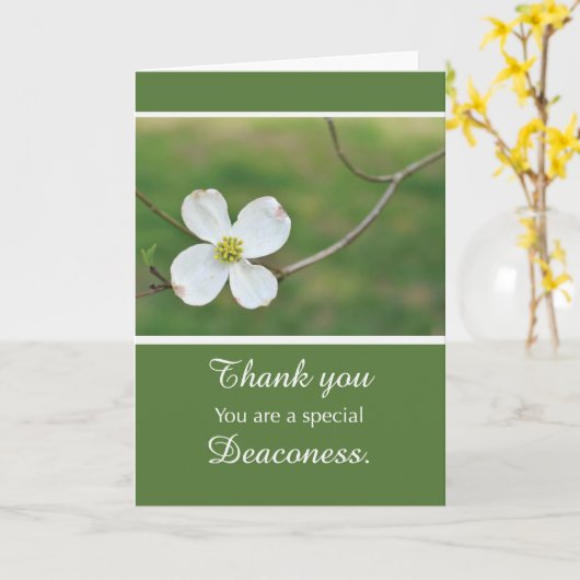 Deaconess Thank You Dogwood Blossom カード (黄色い花)