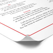 Deaconsの祈りの言葉をラテン語と英語で投票する ポスター (角)