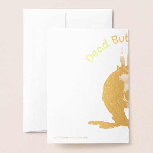 Dead But Glowing Halloween Foil Card 箔カード (裏面封筒付き)