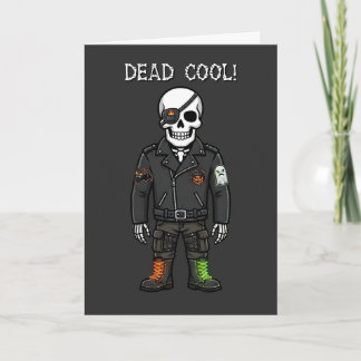 Dead Cool Skeleton Biker | ハロウィン カード