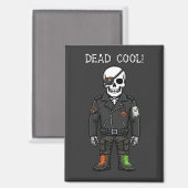 Dead Cool Skeleton Biker | ハロウィン マグネット (正面/裏面)