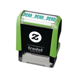 .DEAD...DEAD...DEAD.古い学校to-doリスト セルフインキングスタンプ