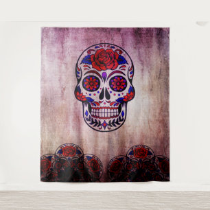 Dead Dia de Los Muertos Wallの背景の日 タペストリー