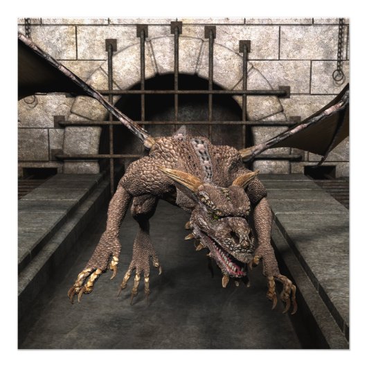 Dead End Dragonは夕食を探している – あなた フォトプリント (正面)