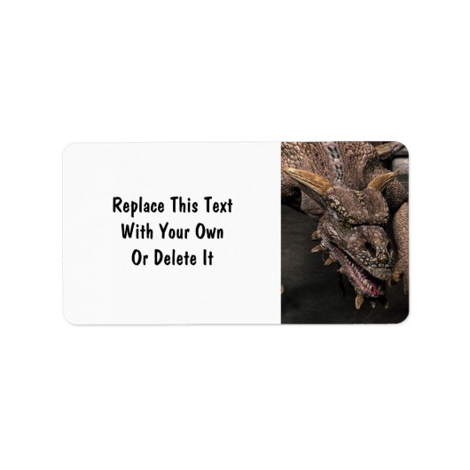 Dead End Dragonは夕食を探している – あなた ラベル (正面)