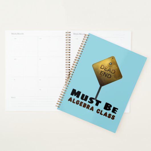 Dead End Must be Algebra Class math teacher プランナー手帳 (ディスプレー)