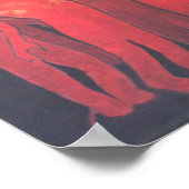 Dead End Zombie Hordeシルエットホラーアートポスター ポスター (角)